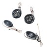 Car Loudspeakers Stereo Round Tweeter with Chrome Plated Spider Pattern