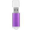 USB Flash Drive Transparent Cover Purple Portable Storage Memory Stick