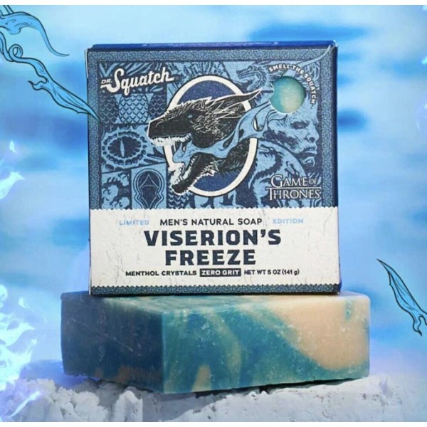 Dr. Squatch Viserion’s Freeze Game of Thrones Natural 5oz Soap