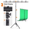 Forlogic Portable T-Shape Backdrop Stand Support Kit 8x7.2ft, Adjustable Photography