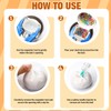 Tasdurian 12 Set DIY Stress Ball Making Kit Milky Blank