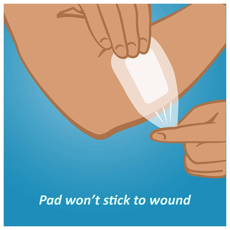 Nexcare Tegaderm + Pad Transparent Dressing, Clear Breathable Dressing Holds