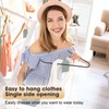 Treela 50 Pack Open Ended Pants Hangers, Metal Non Slip