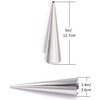 Tianlong 16 Pack Cream Horn Molds,5-inch Big Size Stainless Steel