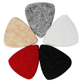 kuou 15 Pcs Guitar Picks, Ukulele Felt Picks For Your Electric, Acoustic, Guitar Plectrums