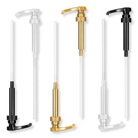 JAZOKA 6PCS Syrup Pump Dispenser for 1L Bottle, Food-grade Plastic, Wide Applications