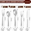20-Piece Silverware Set with Handle, Stainless Steel Flatware Set, Cutlery