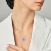 IDOKAWA Collar con colgante para mujer, Zirconia cúbica, Circón