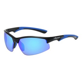 Piranha Avalanche FLX-T Sport Sunglasses with Blue Mirror Lens and Flexible Temples