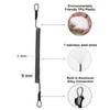 FANGBLUE 6Pcs Fishing Lanyards with Aluminum Alloy Carabiner Boating Ropes