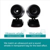 CITKOU 8Pcs Deer Whistles for Vehicles Wind Activated Black