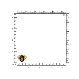 Silvershake HUGE 5.37 CTW 14X10mm Natural Oval Shape Smoky Quartz and Citrine 18K Yellow Gold Plated 925 Sterling Silver Cluster Cocktail Gemstone Ring Jewelry for Women Size 9