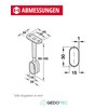 Gedotec Wardrobe Rail Oval Clothes Rail | Wardrobe Rail Length