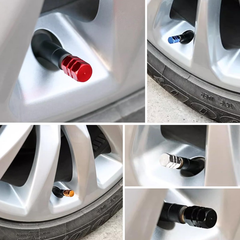 BOROLA Air Valve Cap Tire Aluminum Anodized Corrosion Prevention for