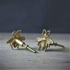 Fyne-Finds Set of 3 Gold Bee Vintage Metal Drawer Cupboard