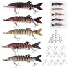 selake 5pcs Lifelike Fishing Lures for Freshwater and Saltwater,Lifelike Swimbait