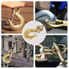 OAFHZMAO 4 Pack Heavy Duty Safety Latch Clevis Slip Hook
