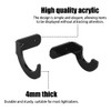 MiOYOOW 2 Pair Baseball Bat Wall Mount, Acrylic Horizontal Baseball