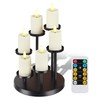 yucanucax 6 Pack Votive Candle with Holder, Remote Control Ivory