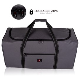 Extra Large Size 2-X-L Holdall - Very Big Duffle Bag, Cargo Luggage - 70 Litre 26 Inch, 67 cm x33cm x33cm Plain Grey, BL by Roamlite RL3070LGY