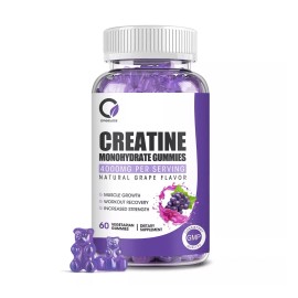 Orgeuos 4000mg Creatine Monohydrate Gummies Muscle Growth Workout Recovery Supp EXP01/26