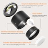 GeyouLux LED surface-mounted spotlight, black, diameter 95 x 55 mm,