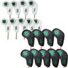 Golf Iron Covers Leather Embroidered Waterproof 4-9 AW PW SW
