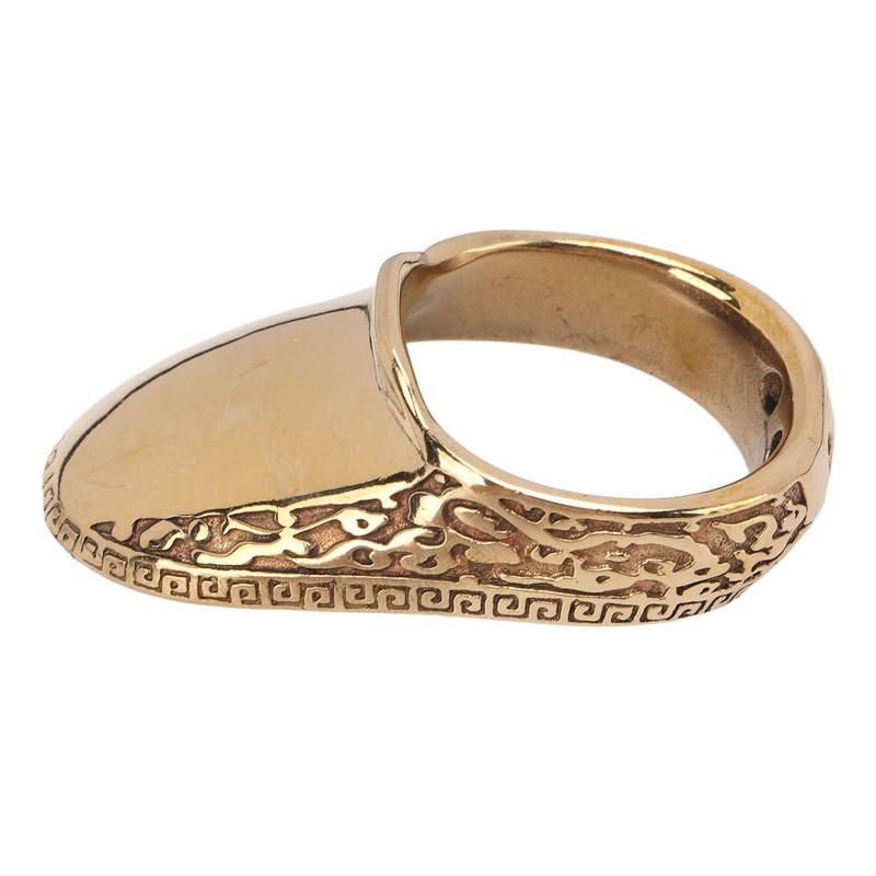 Archery Thumb Rings Good Protection Engraving Pattern Thumb Protector Rings