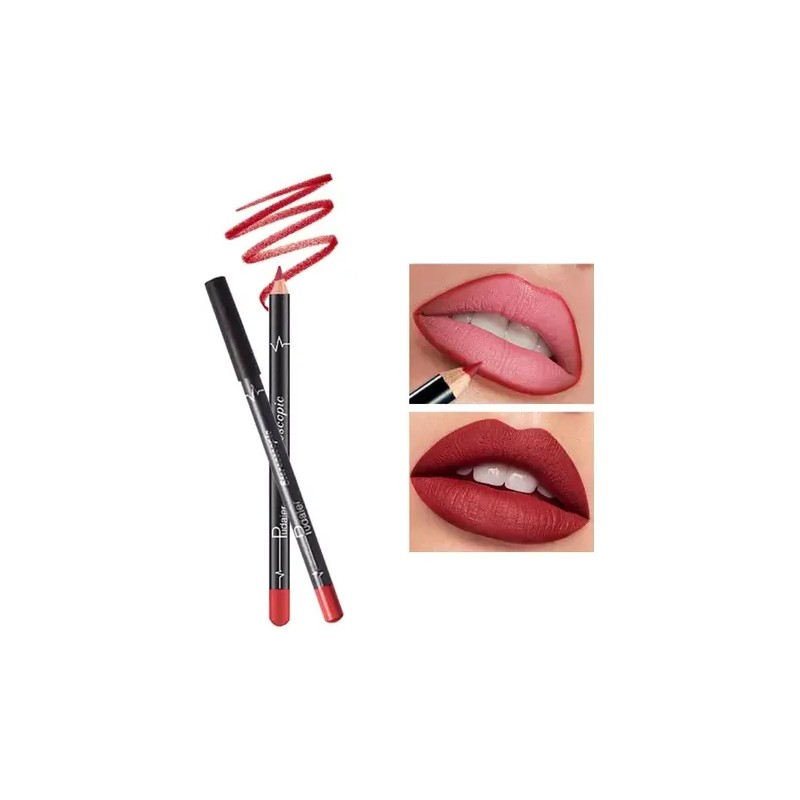 Juego De Delineador De Labios Impermeable Mate Sexy De 12pcs