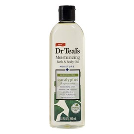 Dr. Teals Bath & Body Oil Variety Gift Set (3 Pack, 8.8oz Ea.) - Rejuvenating Eucalyptus, Ultra Rich Shea Butter, & Nourishing Coconut Oil - Essential Oils Hydrate Skin & Alleviate Stress