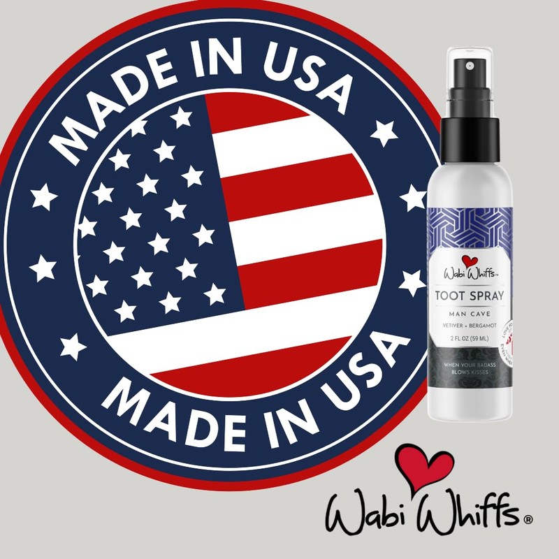 Wabi Whiffs Room and Bathroom Toot Sprays (Man Cave)