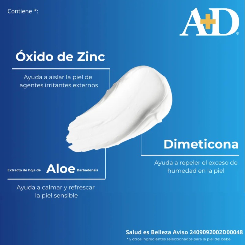Pomada A+d Cuidado Intenso: Protección Rozaduras Bebé 113g