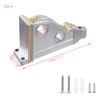 Mewutal 2pcs Drapery Sconces Silver Curtain Rod Holders Brackets with