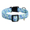 Flower Patterns Dog Collar with Accessories, Soft Cotton Dog Collars