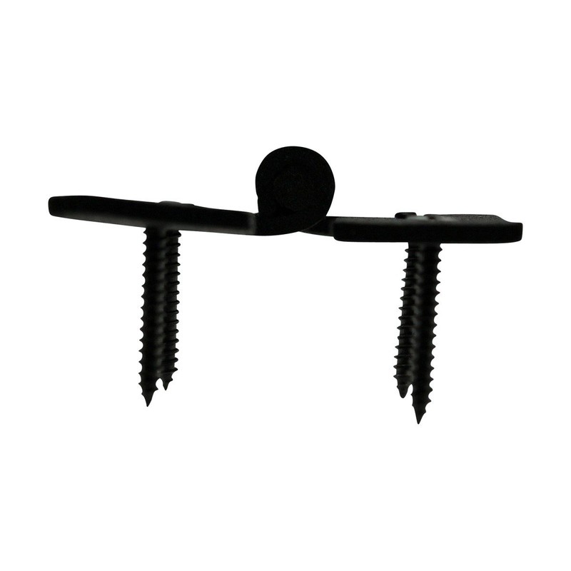 Renovators Supply Manufacturing H Cabinet Hinges 7 in. Black Wrought