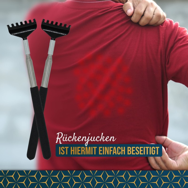 Pack of 2 Back Scratcher for Smooth Scratching Against Itching.