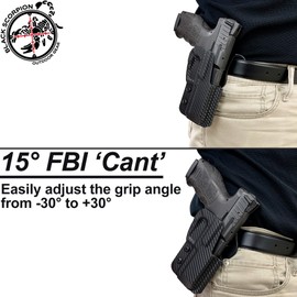 Black Scorpion Outdoor Gear OWB Kydex Paddle Holster fits Sig Sauer P320 RX XFULL X5 X5 Legion | Outside The Waistband Concealed Carry Holster