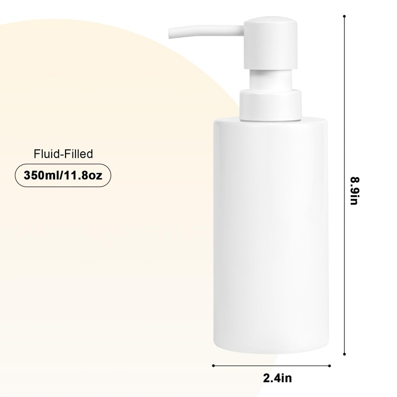 Ceramic Soap Dispenser 8.5oz Liquid Ceramic Soap Pump Dispenser for