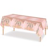 137*274cm Rose Gold 70th Birthday Table Cloth 70th Party Table