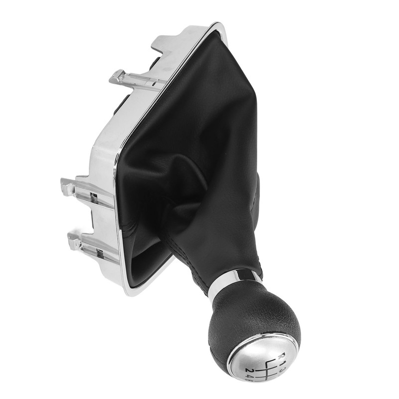 6 Speed Gear Shift Knob With PU Leather Boot Automotive