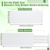 DoubleFill 4 Pcs Deep Bamboo Drawer Dividers, Deep Kitchen Dresser