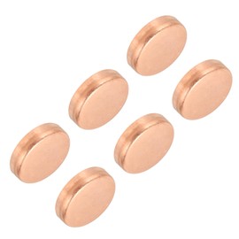 PATIKIL 1 Inch ID Copper Pipe End Cap, 6 Pack Copper Fitting Cap Sweat Plug Solder Connection for Plumbing HVAC Air Conditioner