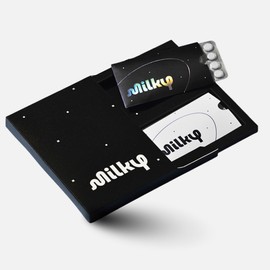 Milky Lactose Intolerance Pills - 10,800 FCC - Dairy Relief for Lactose Intolerance - Lactase Enzyme Tablets - Bloating & Gas Relief (48 Count Cosmic Black)