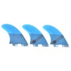 Fiberglass FCS2 Stylish Convenient Blue Surfboard Tail Fin Flexible Stable