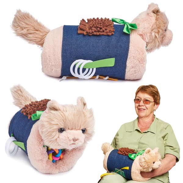 Fidget Muff Cat and Blanket for Elderly | Fidget Blanket