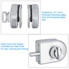 Stainless Steel 10~12mm Glass Door Lock Rotary Knob Open/Close Home
