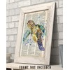 Upcycled Dictionary Art - Sea Turtle - 8.5x11 Unframed Dictionary