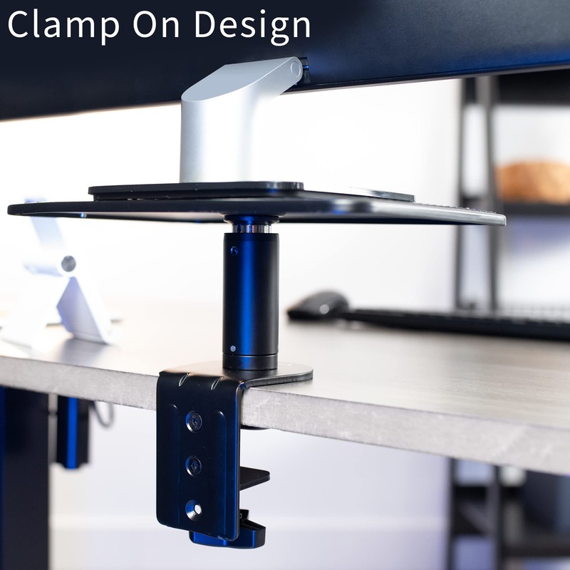 VIVO Clamp-On Universal Height Adjustable Ergonomic Computer Monitor and Laptop