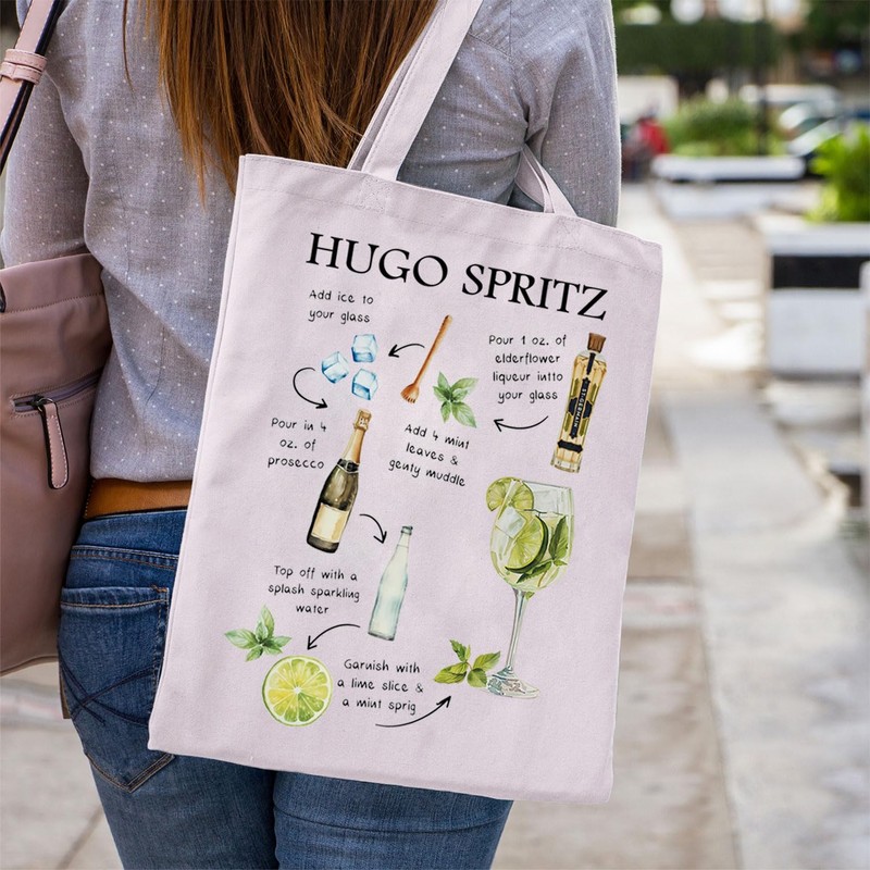JTOUK Hugo Spritz Gift Cocktail Lover Gift Hugo Spritz Tote