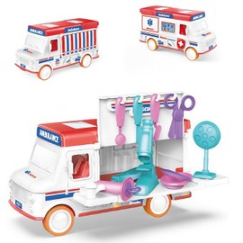 Emergency Ambulance Toy Educational Learning Toys for 3+ Year Old Boys & Girls - Gift Ideas for Birthdays & Holidays